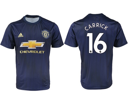 Manchester United #16 Carrick Away Soccer Club Jersey - Click Image to Close